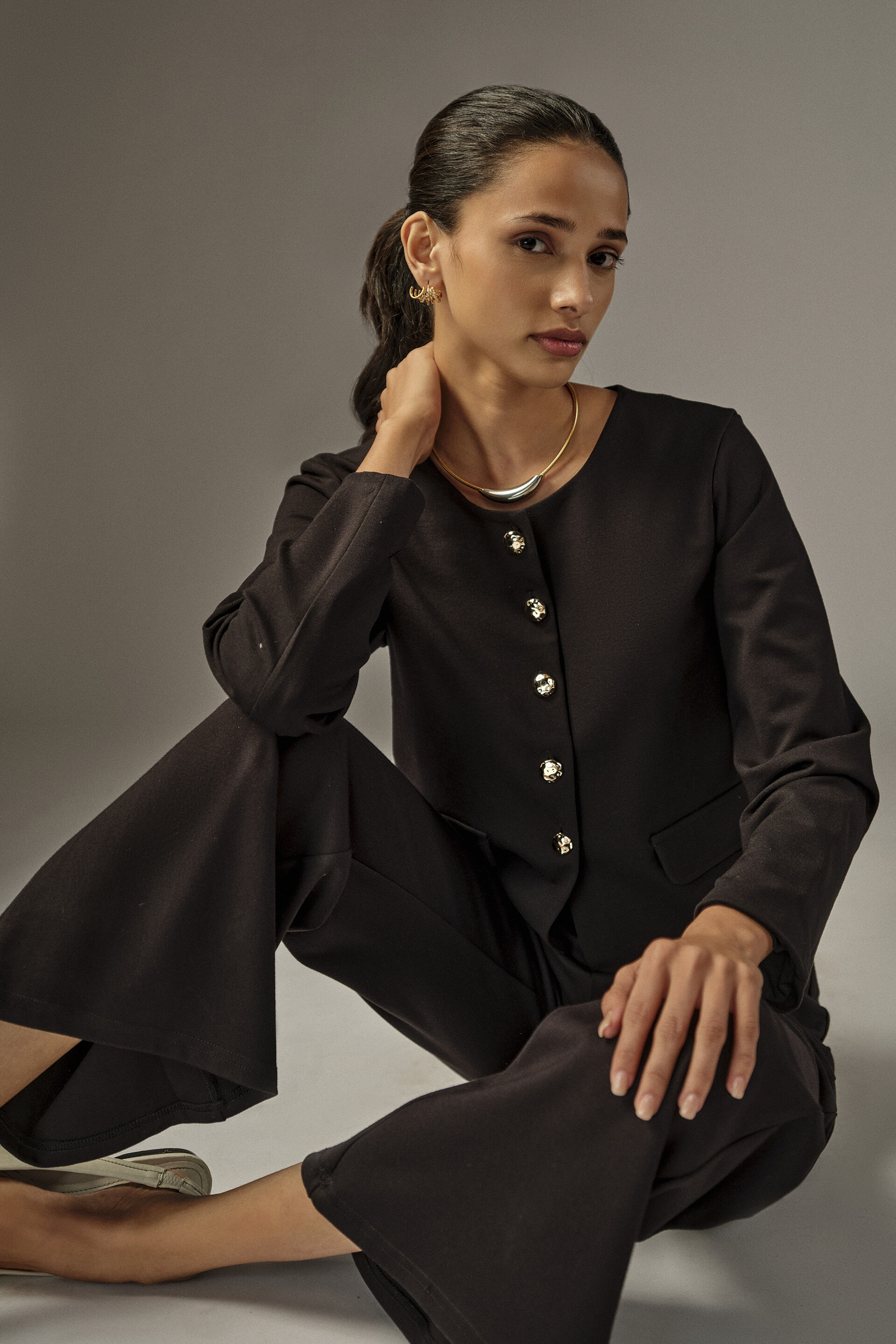 Workwear Jacket in Black, Black, image 2